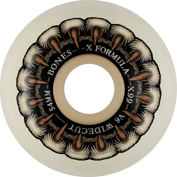 Bones - XF Grippin Wolf 56MM 99A V6 Wide-Cut Skateboard Wheels