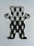 GRIZZLY BEAR BLK & WHITE Sticker