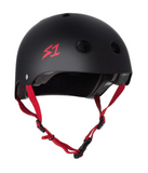 S1 Lifer Helmet Matte Black with Red Straps