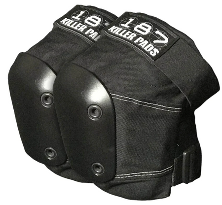 187 PRO MODEL BLACK & WHITE - KNEE PADS XS-XL