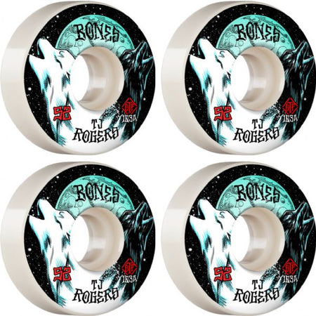 BONES WHEELS SPF SKATEBOARD WHEELS CIRCLE SKULLS  4PK