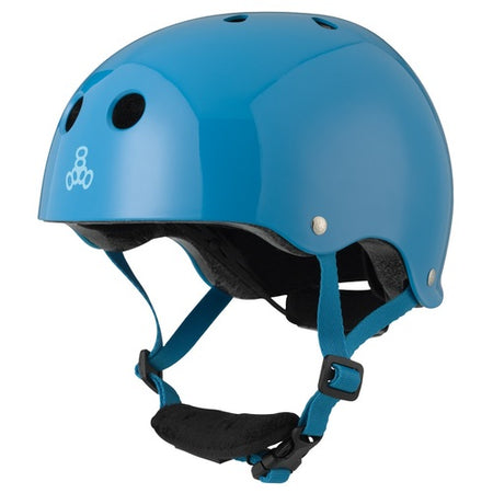 TRIPLE 8 - LIL 8 CERTIFIED STAAB EDITION YOUTH HELMET NEON BLUE RUBBER