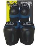 187 COMBO PACK BLUE/BLACK - KNEE AND ELBOW PADS