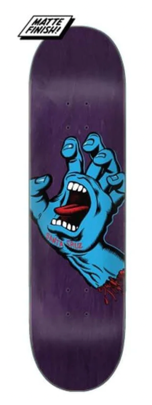 SANTA CRUZ - SCREAMING HAND PURPLE - 8.375” x 32”