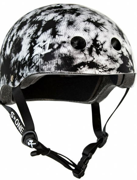 S1 Lifer Helmet Matte Black with Pink Straps