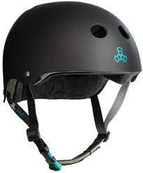 Triple 8 SS Helmet Black Rubber w Black Liner